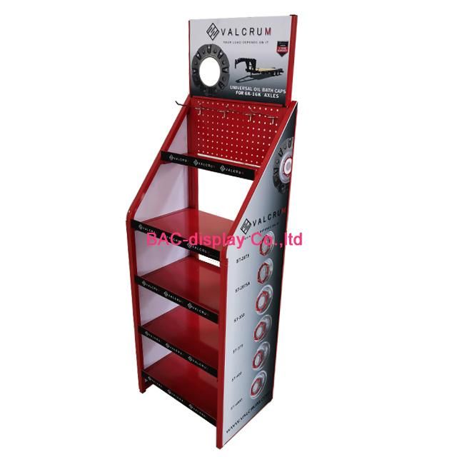 Supermarket Used Free Standing Metal Iron Plate Display Wine Racks for Sales