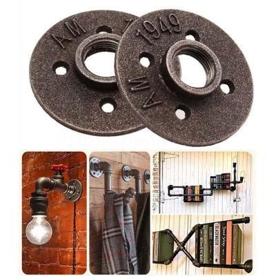 DIY Pipe Parts Sand Blasting Floor Flanges Home Furnishing 3/4&quot;