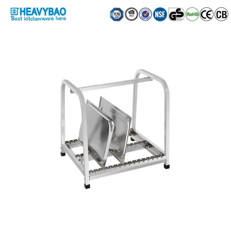 Heavybao Stainless Steel Commercial Hotel Gn Pan Storage Rack