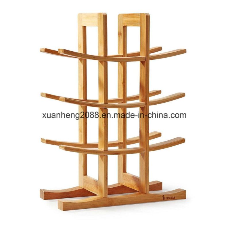 Bamboo Spice Rack with Step Shelf Organizer for Storage
