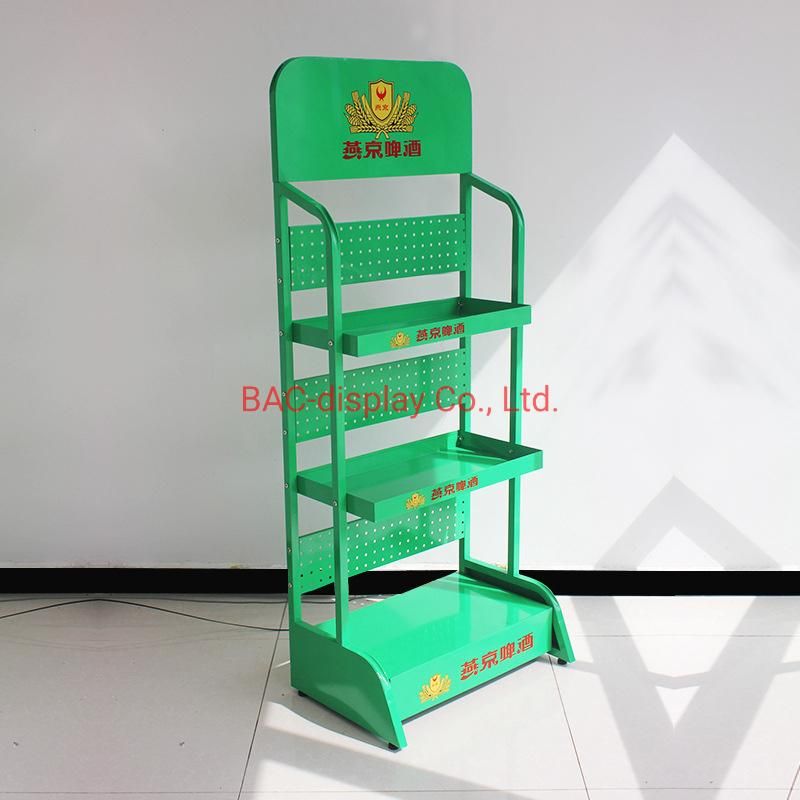 New Design 4 Tier Metal Board Display Wine Bottle Rack