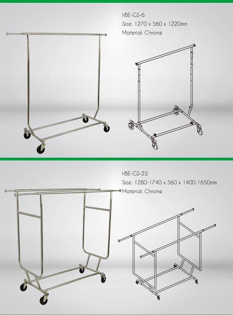 Rolling Z Rack Garment Rack with Nesting Base