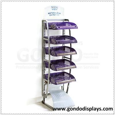 5-Tiers Snacks Floor Display Stand