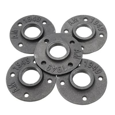 1 Inch Malleable Iron Floor Flange for Home Depot Pipe Shelf