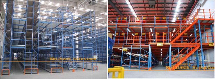 Multilayer Industrial Mezzanine Rack for Warehouse Use