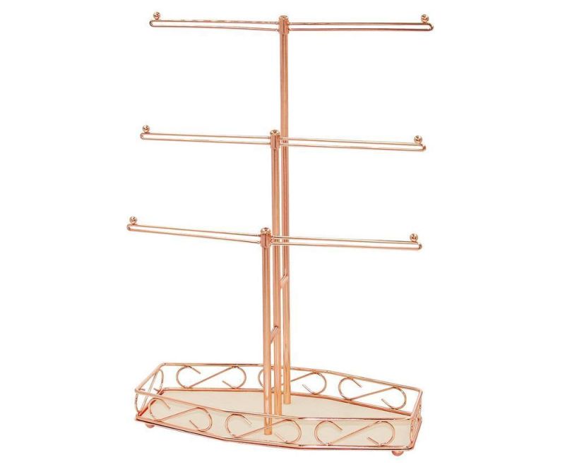 Necklace Jewelry Holder Iron Wire Organizer Display Stand Storage Rack