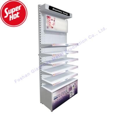 Customized Metal Cosmetics Make up Display Shop Cosmetic Makeup Rack