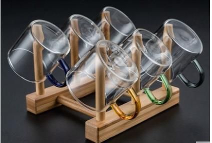 Wood Storage Rack Cup/Bowl Holder