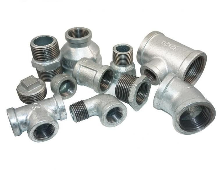 1" Galvanized Cast Iron Pipe Fittings for DIY Furniture Shelf