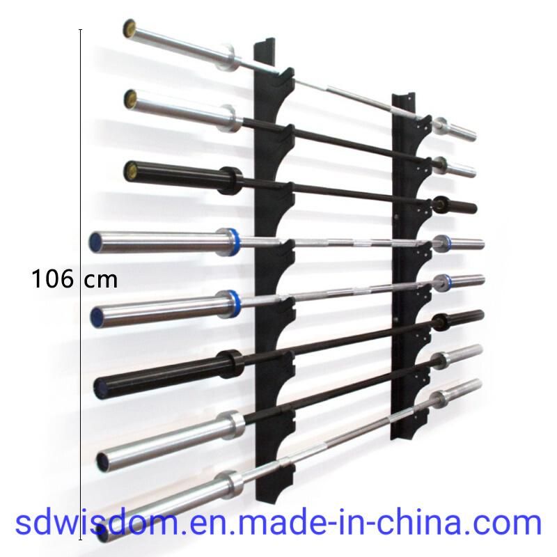 Weight Bar Holder Wall Mounted Barbell Bar Rack Wall Mount Bar Plate Storage Rack