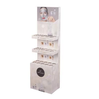 Custom Size Supermarket Promotion Cosmetic Shelf Cardboard Carton Display Rack