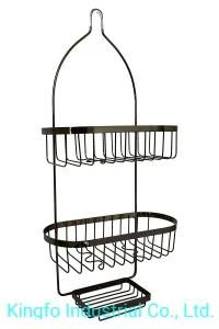 3 Tier Metal Bathroom Wire Organizer Shelf Shower Caddy-Shower Rack Kfs60043