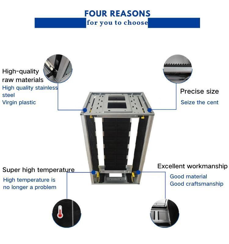 PCB SMT Anti-Static ESD Magazine Rack, ESD Storage Racks for Industry