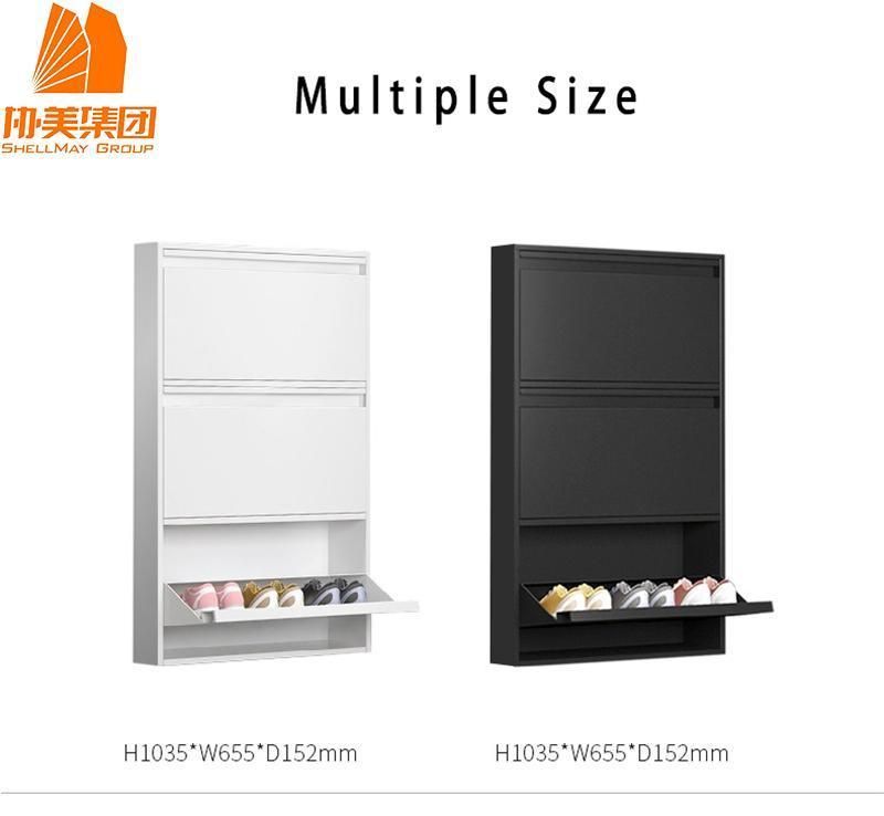 Modern Factory Shelves Be Fixed to The Wall Steel Shoe Cabinet
