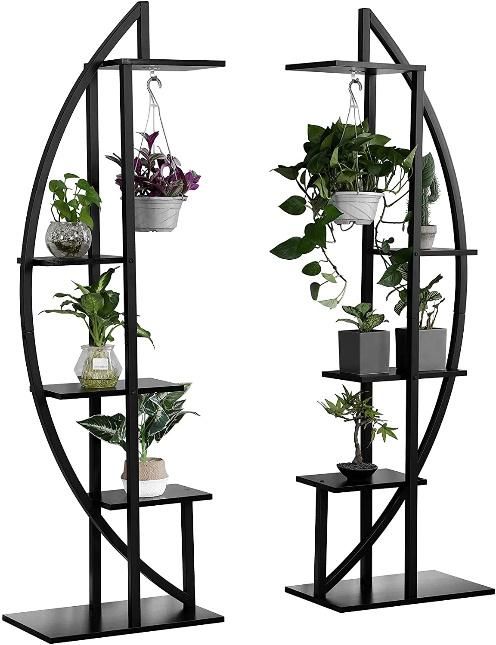 Unique Curved Design Plant Rack