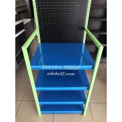 High Quality Custom Flooring 4 Tires Automotive Car Battery Storage Display Stand