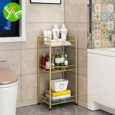 Multifunctional Rack Shelf Bathroom Luxury Gold Bathroom Rack for Bathroom Decoration