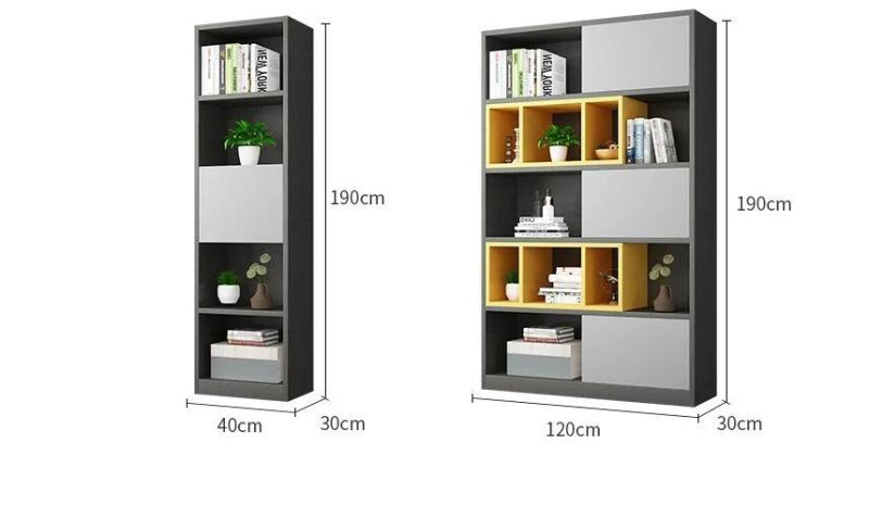 Bookshelf Student Bedroom Space Saving Multifunctional Children′ S Combination Bookcase