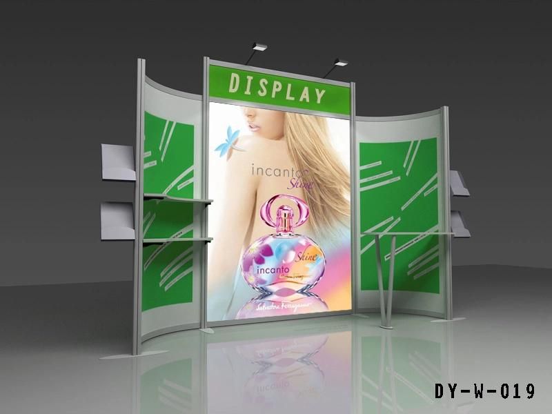 Modular Booth Display Stand with Brochure Rack