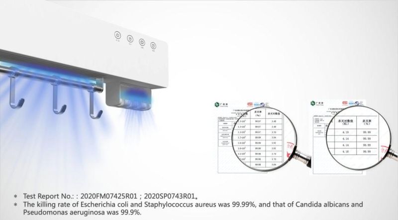 UVC LED Sterilizer Human Sensing Touchkey Intelligent Hot Air Dryer Multifunctional Towel Rack