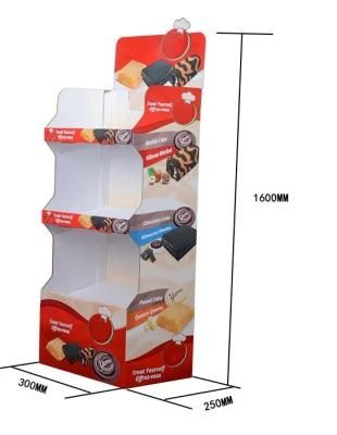 3 Layer Customized Printed Corrugated Toy or Food Display Stands