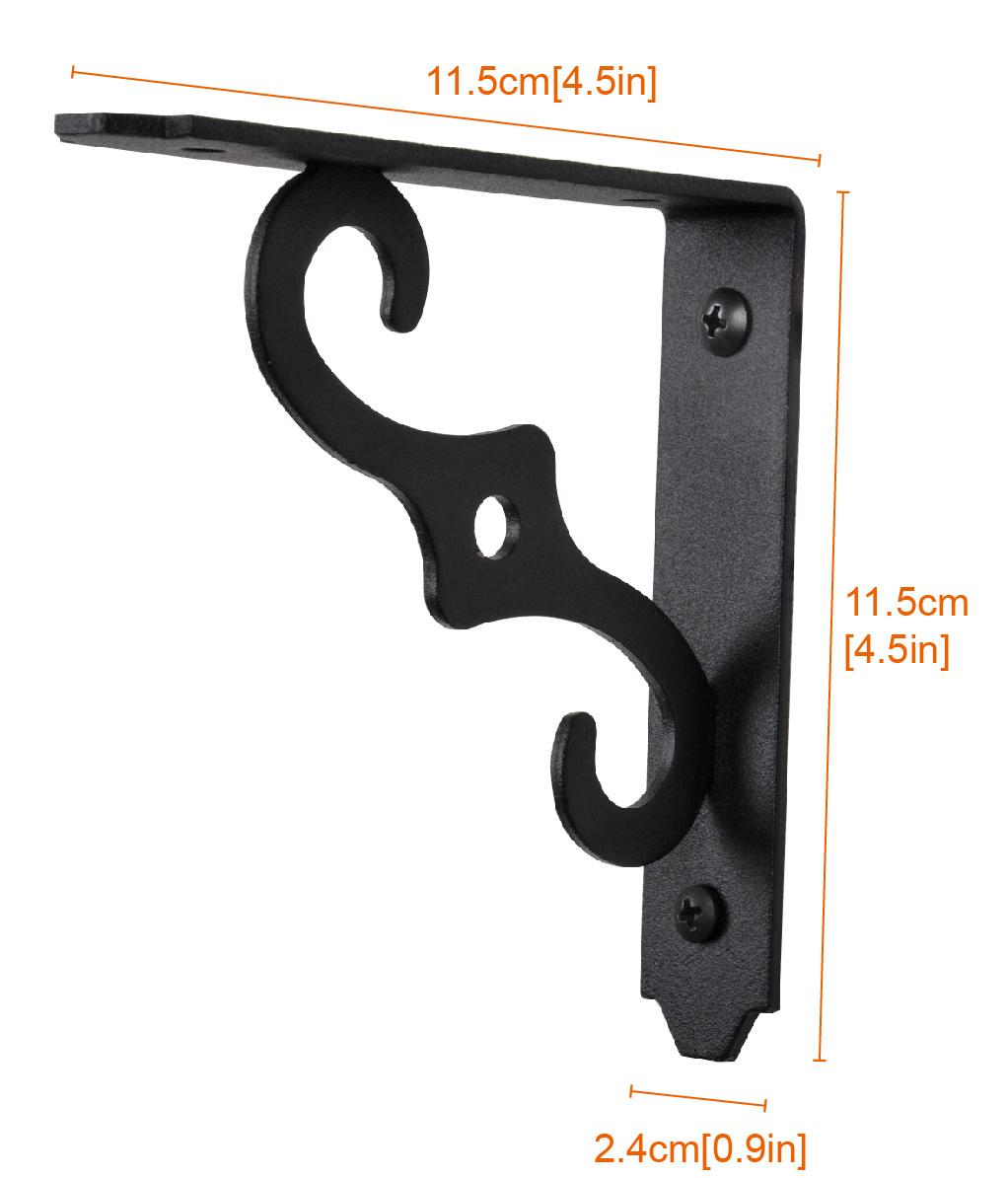 Furniture Hardware Top Metal Floating Wall Shelf Brackets