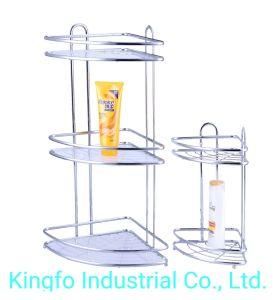 2&3 Tier Metal Bathroom Wire Organizer Shelf-Shower Caddy-Shower Rack Kfs6002
