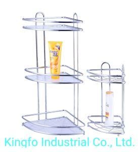 2&3 Tier Metal Bathroom Wire Organizer Shelf-Shower Caddy-Shower Rack Kfs6002