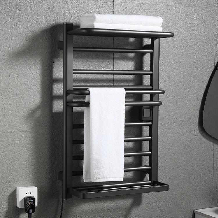 Kaiiy Factory Electric Towel Rack Towel Heater Bathroom Rack Towel with Shelf Wall Mounted