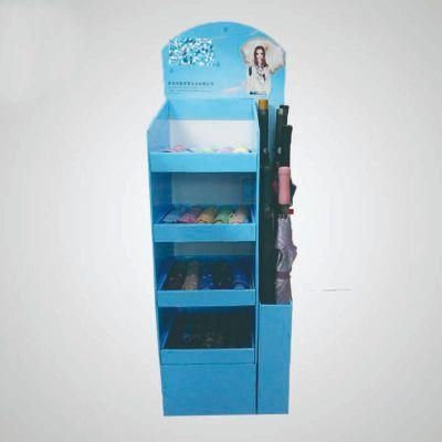 Customized Retail Sore Cardboard Umbrella Stand Display, Umbrella Pop Display Rack