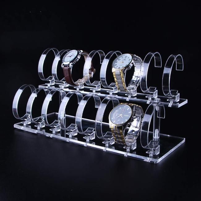 Multipurpose Self-Assemble Acrylic Watch Display Storage Rack