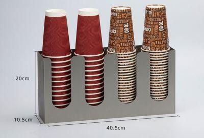 Coffee Cup Lid Holder Dispenser Coffee Paper Cup Dispenser Coffee Cup Organizer Free Stand Storage Rack
