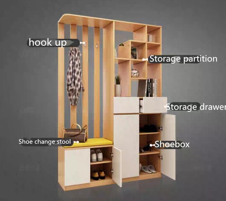 Customized MDF School Wooden Bedroom Living Room Furniture Storage Racking Bookshelf