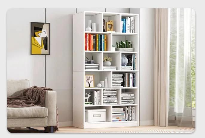 Bookshelf Racks Simple Floor Storage Home Living Room Bedroom Small Office One Wall Net Red Bookcase