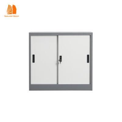 2 Sliding Door Steel Storage File Cabinets Vertical Metal Bookshelf Fireproof Filing Cabinet Luoyang Office Furniture Equipment