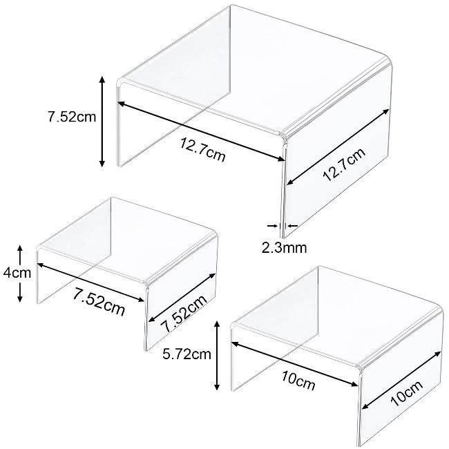 Multi-Purpose Transparent Acrylic Jewelry / Cake Display Stand