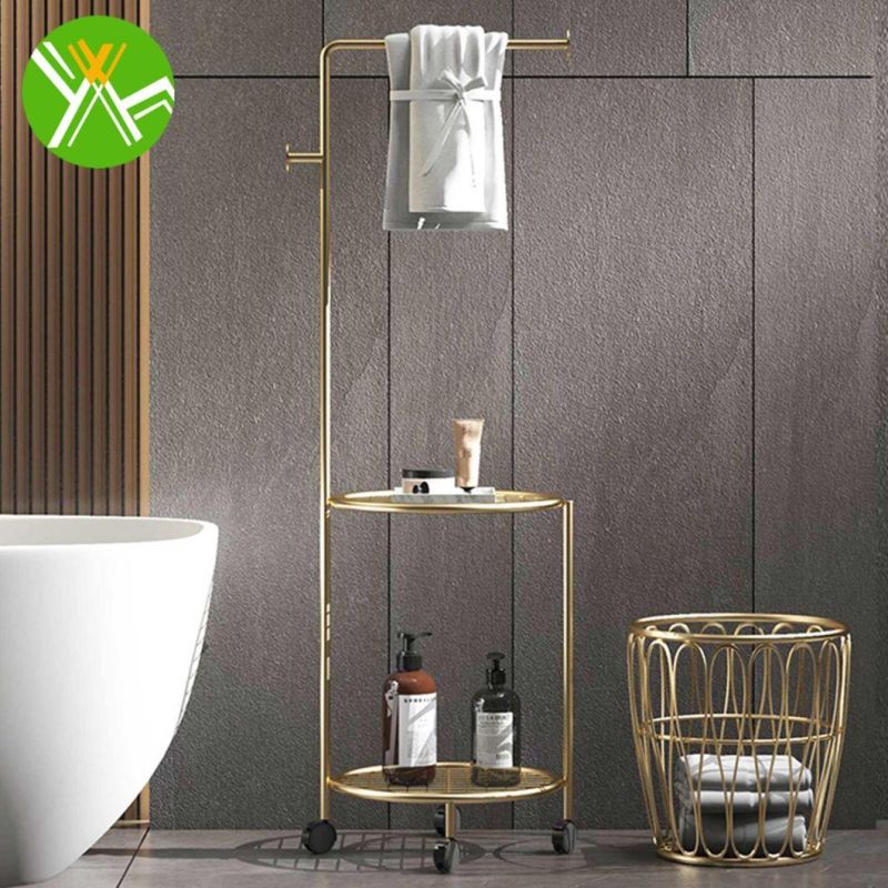 Retro Bathroom Towel Rack Holder Simple Luxury Bathroom Toilet Rack for Bathroom Decoration