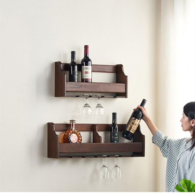 Multi-Purpose Upgrade Design Wooden Wall-Mounted Wall Shelf Storage Rack