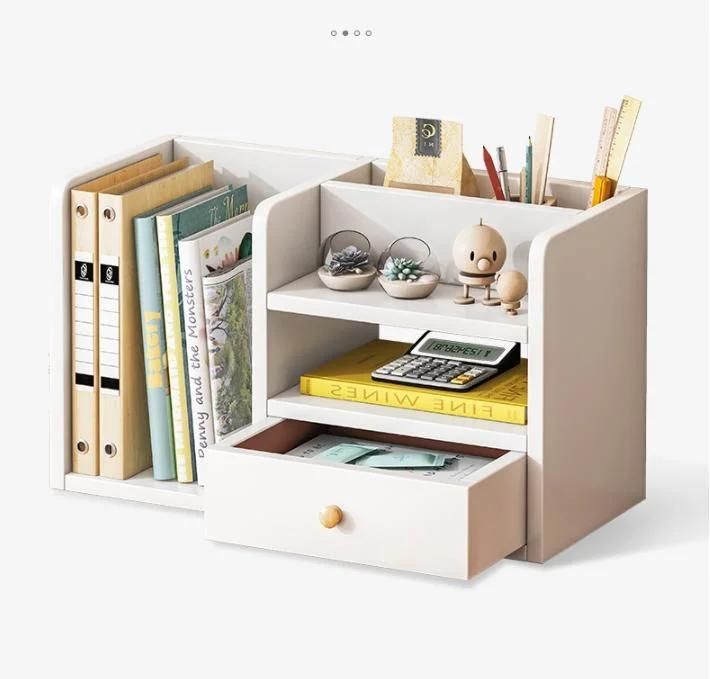 Bookshelf Desktop Shelves Small Children′ S Desk Storage Cabinet File Student Office Desk Desk Storage Rack