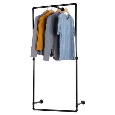 Heavy Duty Rustic Iron Pipe Coat Rack