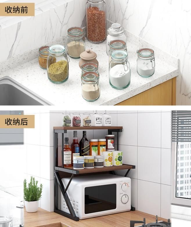 Kitchen Shelf Countertop Multi-Layer Storage Rack