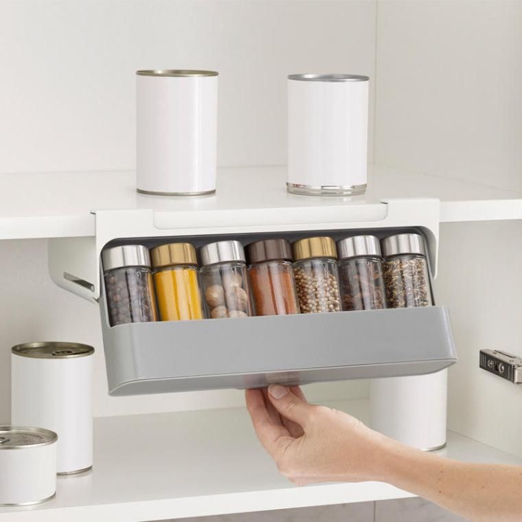 Plastic Kitchen Organizer Storage Box Seasoning Storage Rack