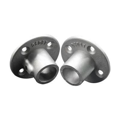 OEM Aluminium Key Clamp Pipe Fittings Custom Mounting Base Plate 4 Hole Flange with Screw