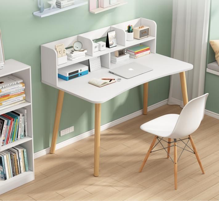 Computer Desk Home Simple Desk Bookshelf Combination Simple Bedroom Student Study Desk Renting Office Office Writing Desk