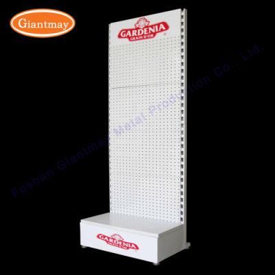 Sturdy Frame Metal Perforated Board Display Shelf Racks for Hanging Tools