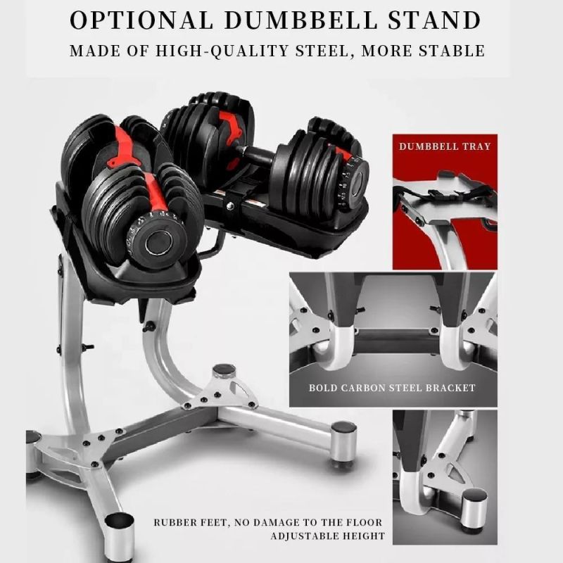 EU/Us/Au Warehouse in Stock Fitness Equipment Dumbbell Set Rack for 24kg 40kg Adjustable Dumbbell Storage Holder