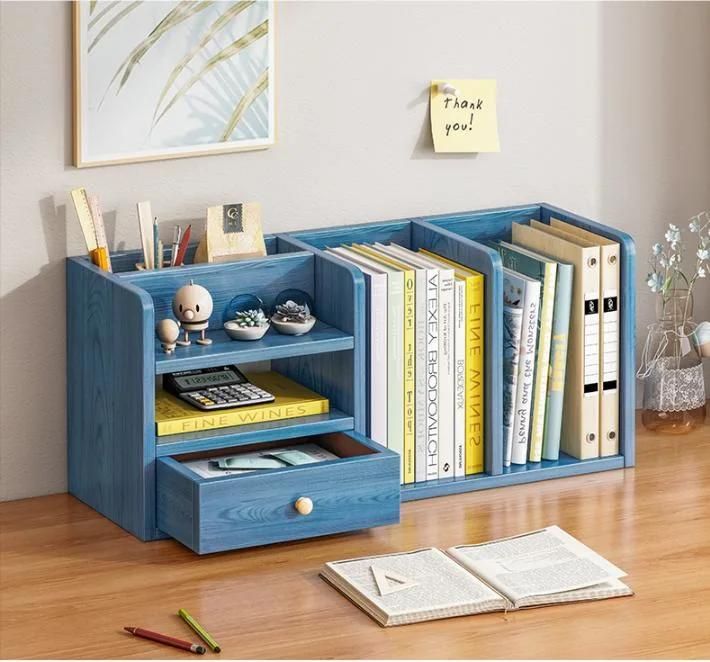 Bookshelf Desktop Shelves Small Children′ S Desk Storage Cabinet File Student Office Desk Desk Storage Rack