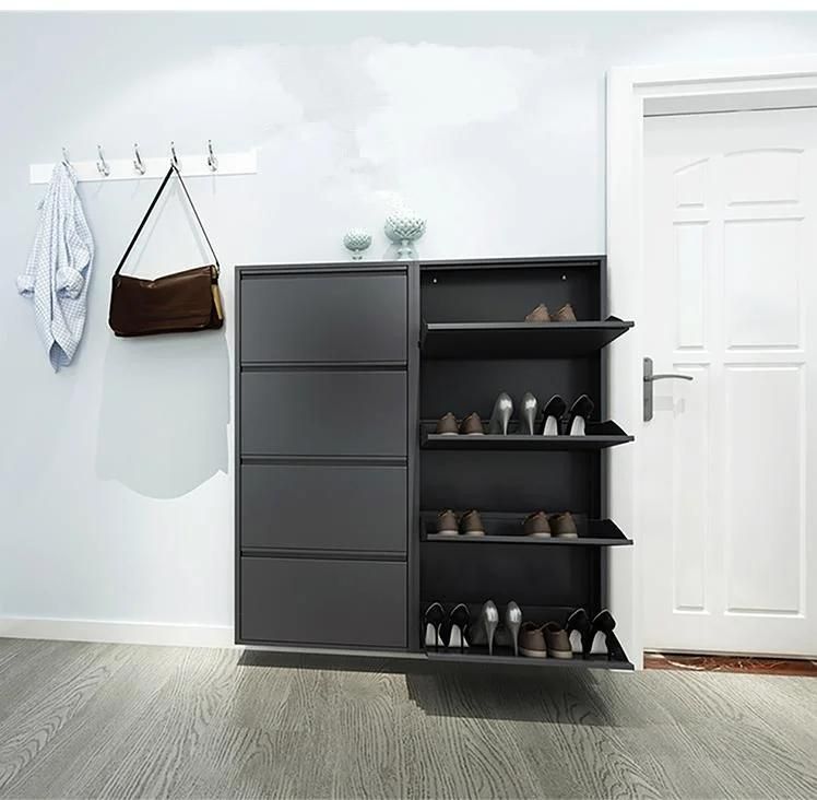 Home Furniture Steel Shoe Shelf Storage Organizer Cabinet