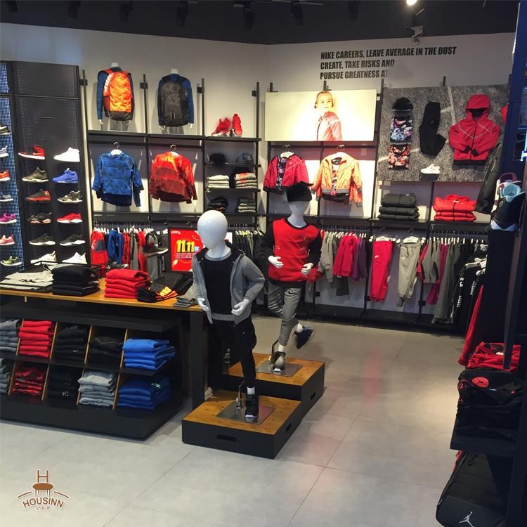 Sport Brand Clothing Shoes Display Wall Rack