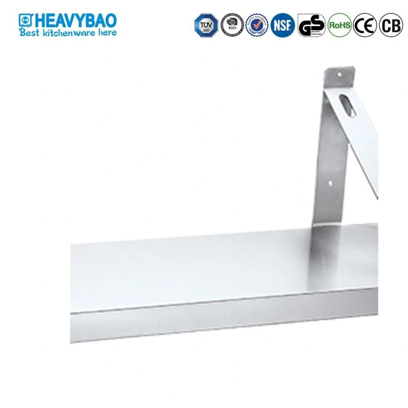 Heavybao Stainless Steel Wall Hanging Shelf Board Type Rack